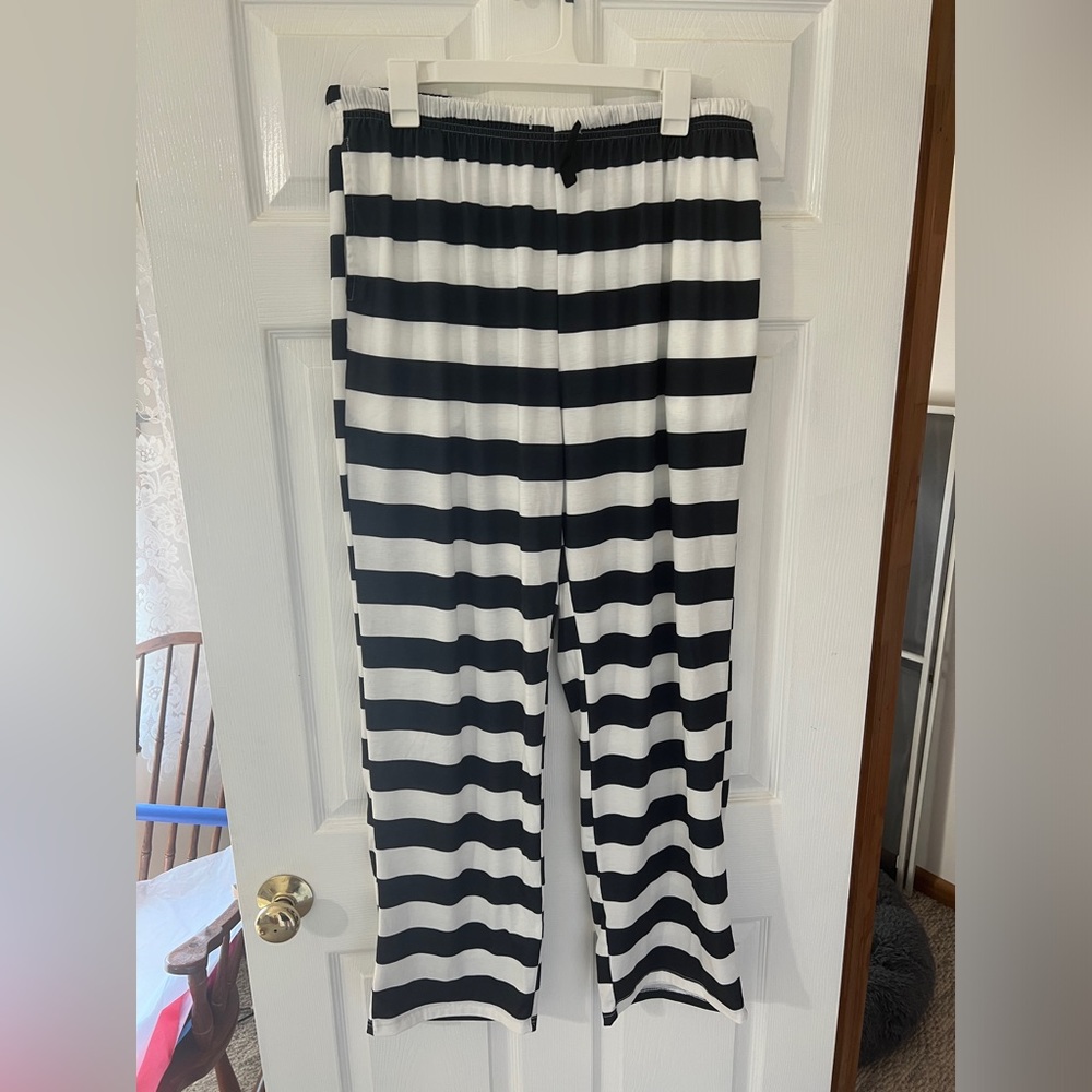 Black and White Pajama Pants